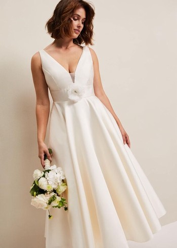 Phase Eight Ariel Fit And Flare Wedding Dress White Canada | FIHGRQ-705